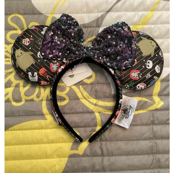 NWT Disney Parks Loungefly NBC Nightmare Before Christmas Chibi Ear Headband